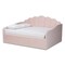 Baxton Studio Timila Modern and Contemporary Light Pink Velvet Fabric Upholstered Queen Size Daybed 213-11552-ZORO - alternate 7